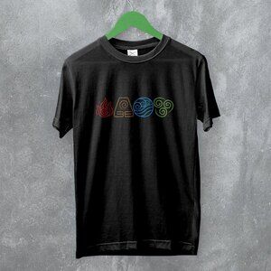Avatar The Last Airbender Element Logo Anime Cartoon Series Graphic Art T-Shirt